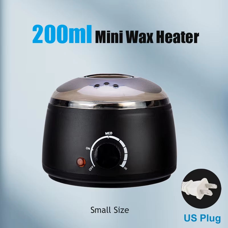 Depilatory Hair Removal Machine - Wax Melter Epilator Kit with Paraffin Heater Wax Beans Beads for Smooth Skin at Home Use