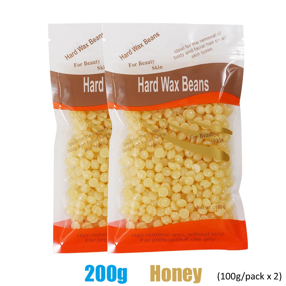 Wax Heater Machine for Hair Removal Wax Melting Pot with Wax Beans Kit 200Ml Depilation Paraffin Waxing Warmer Dipping Pot