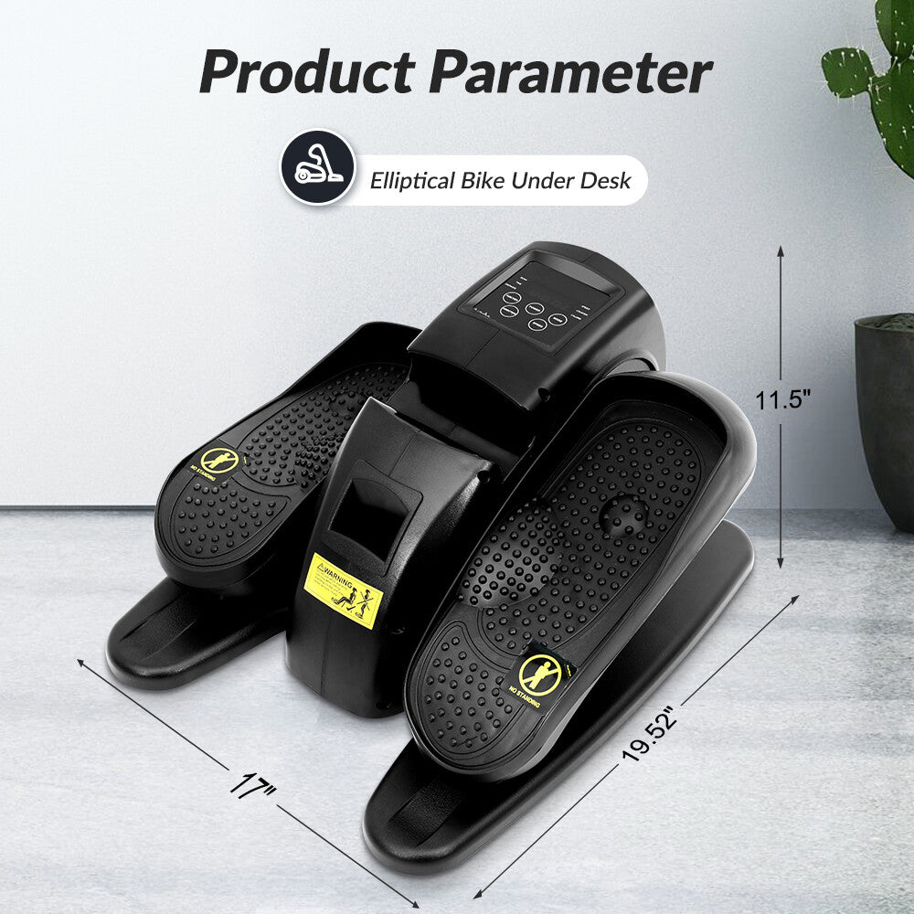 Ellipse Electric Elliptical Machine under Desk Leg Exerciser Fully Assembled LCD