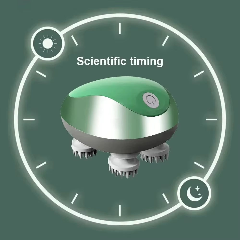 3D Electric Head Massager Antistress Relax Body Neck Massage Promote Hair Growth Body Stress Relax Health Care Scalp Massager