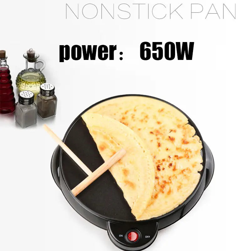 220V 2000W / 650W Kitchen Electric Crepe Maker Paratha Chapati Flat Bread Pizza Tortilla Maker Cooking Tools Appliance Bakeware