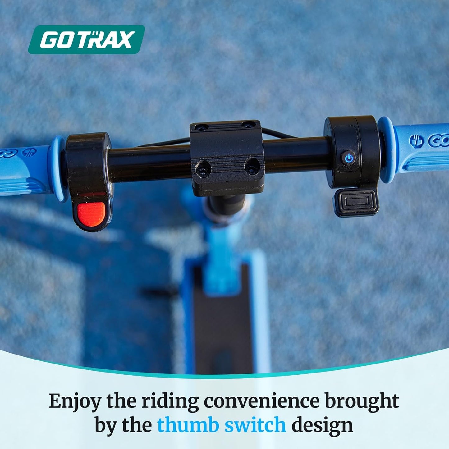 GKS Lumios Electric Scooter for Kids 6-12, Thumb-Button Control, 150W Motor and 6" LED Front Wheel Kick Scooter, up to 6.25 Miles and 7.5Mph, UL Certified Kids Electric Scooter