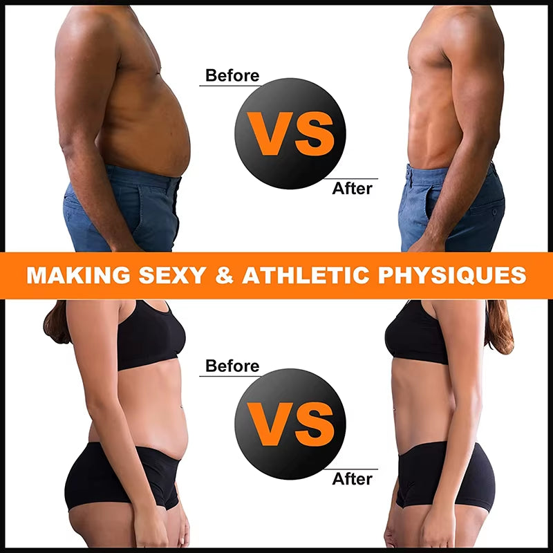 EMS Muscle Stimulation Belt Electric Abdominal Trainer Exerciser Toning Belts for Leg Arm Workout Fitness Home Gym Equiment