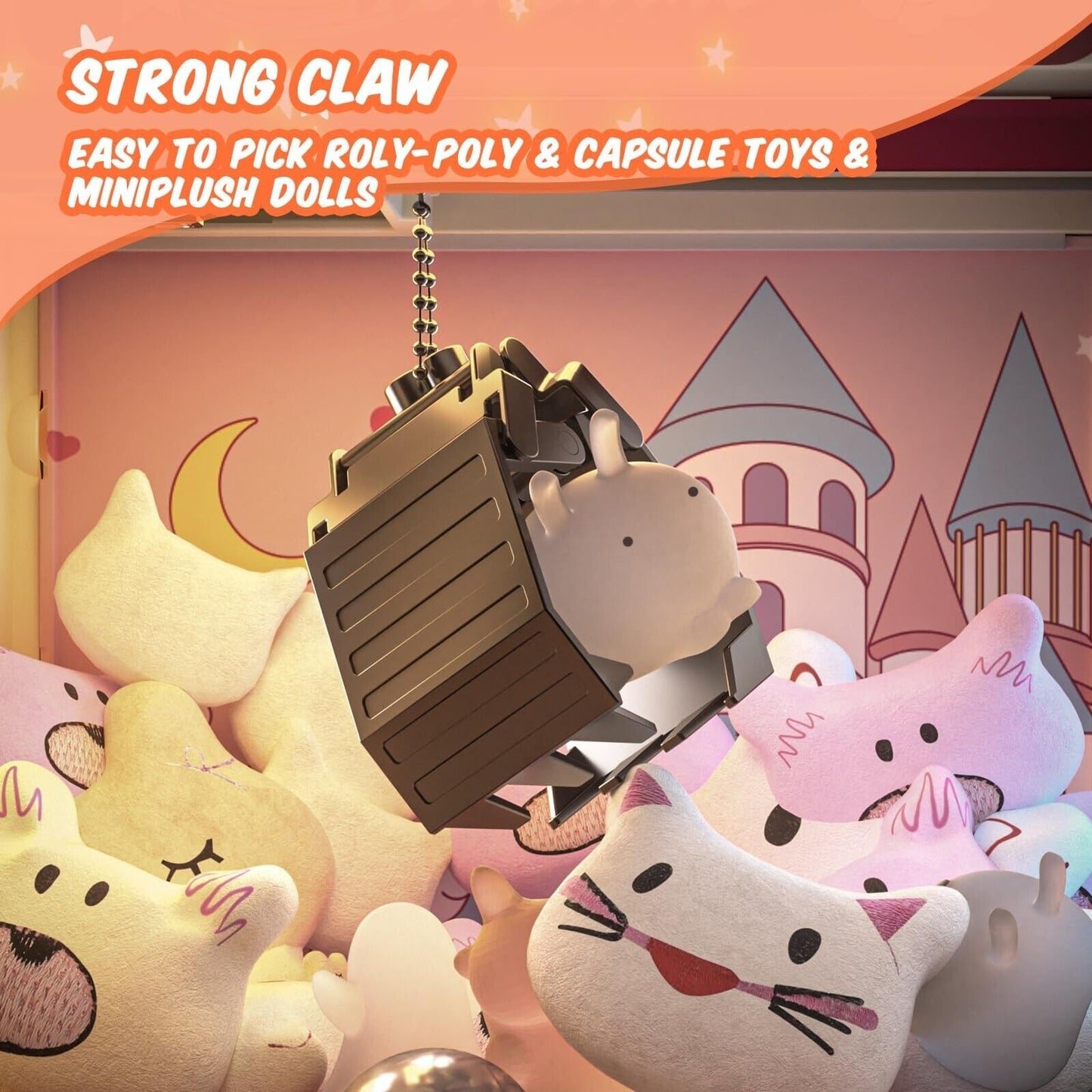 Skirfy Claw Machine for Kids Adults with Sound Light, Vending Machine Candy G...