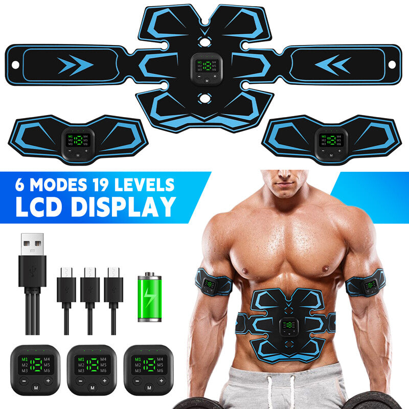 EMS Abdominal Muscle Core Toning Trainer ABS Electric Stimulator Fitness Belt