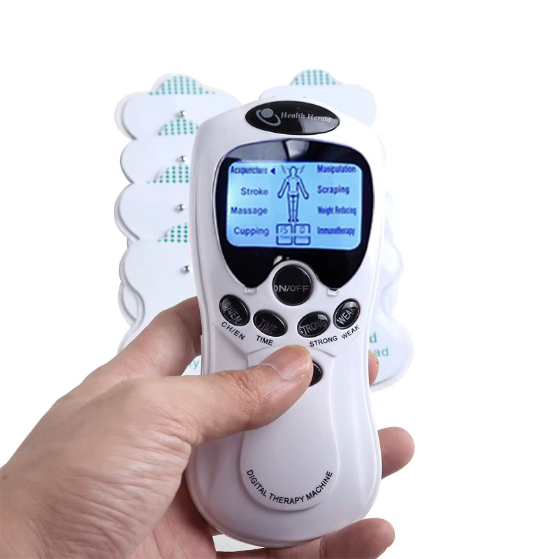 Electric Therapy Massageador Machine 8 Electrode Health Care Body Slimming Sculptor Massager Tens Acupuncture Apparatus