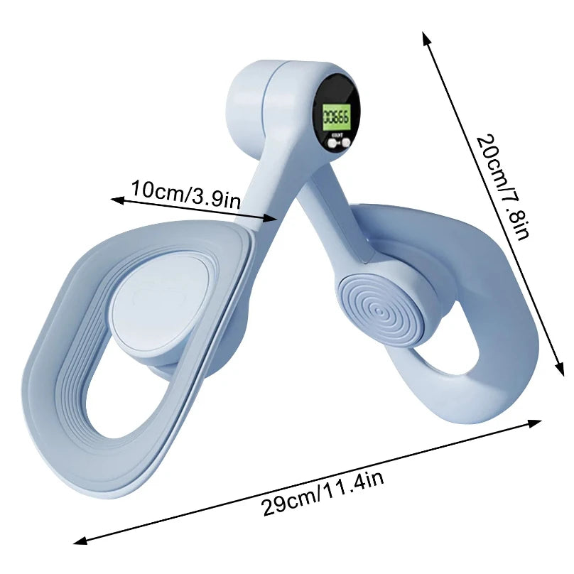 Thigh Master with Counter Pelvic Floor Muscle Trainer Portable Women Inner Thigh Leg Hip Exerciser Toner Home Fitness Equipment