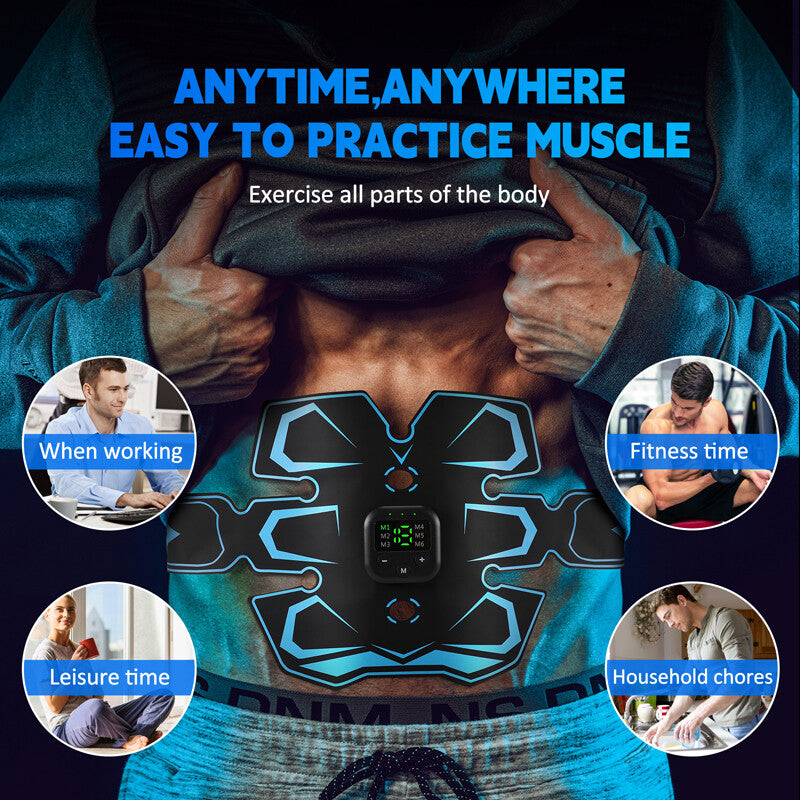EMS Abdominal Muscle Core Toning Trainer ABS Electric Stimulator Fitness Belt