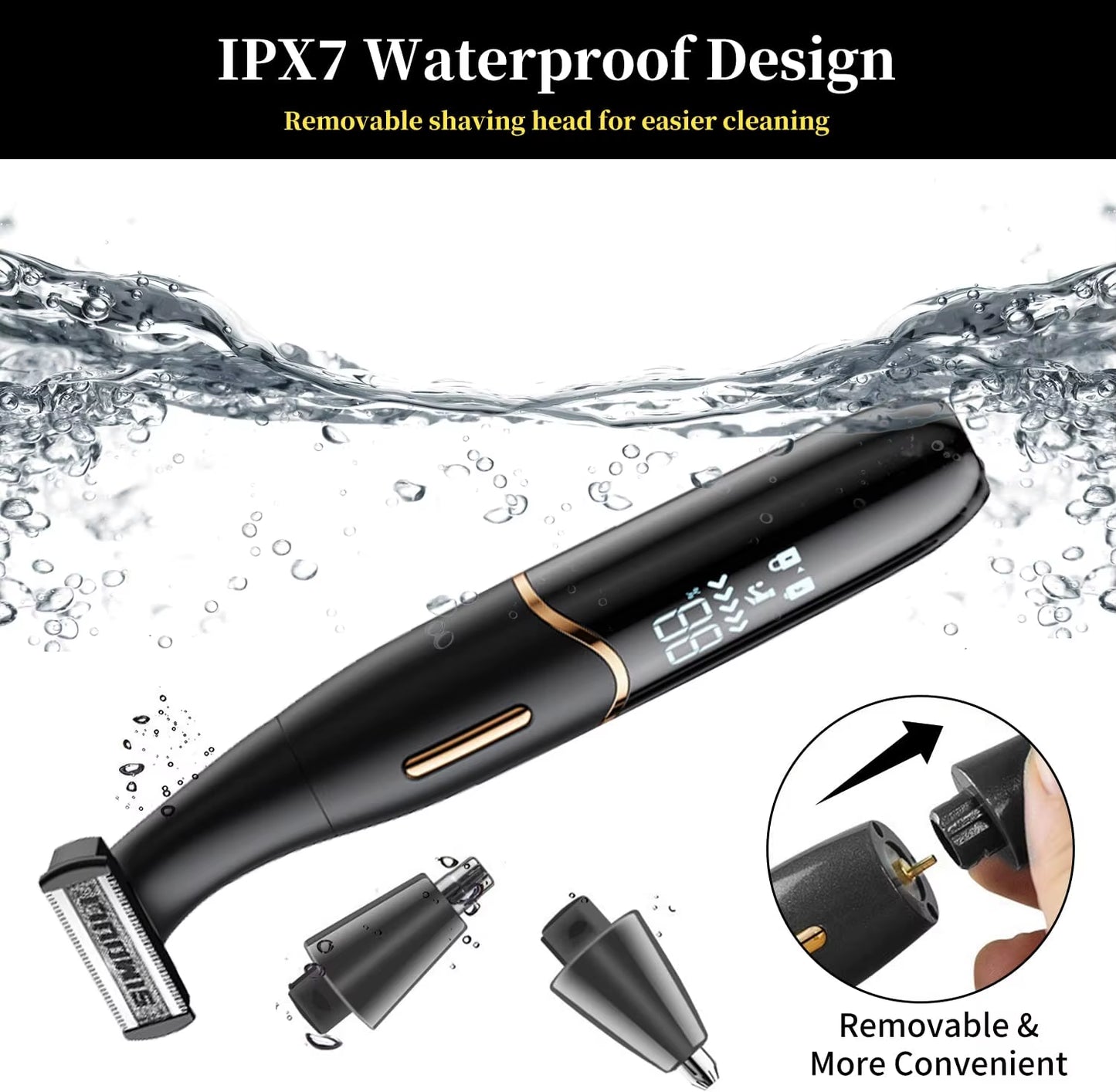 Intimate Areas Haircut Precision Shaver Men Bikini Line Sensitive Razor Balls Eggs Pubic Hair Shaving Trimmer Face Beard Clipper