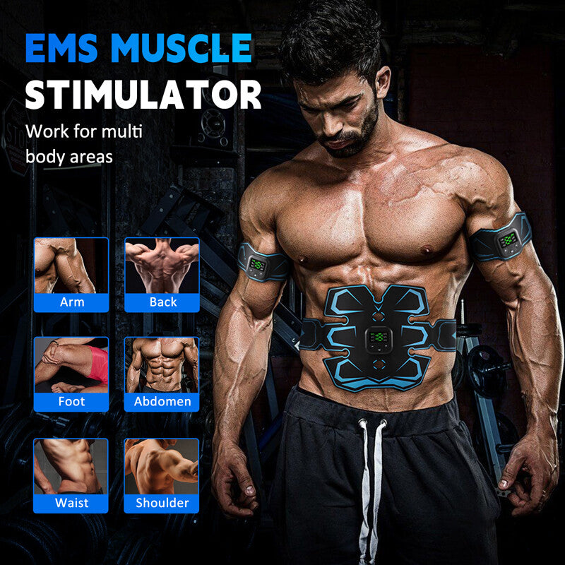 EMS Abdominal Muscle Core Toning Trainer ABS Electric Stimulator Fitness Belt