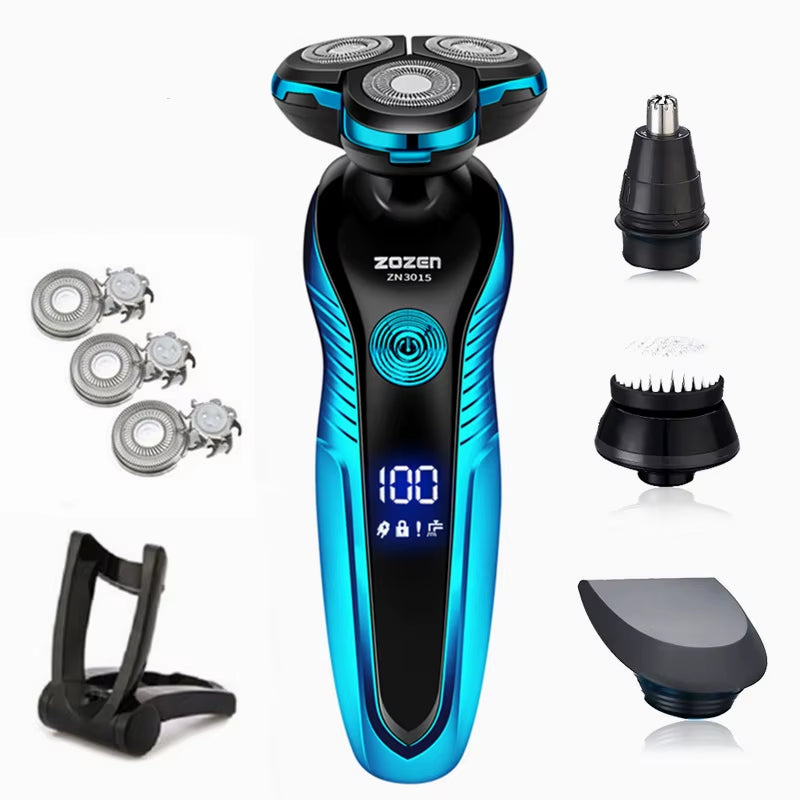 Electric Shaver Washable Rechargeable Electric Razor Body Hair Clipper Cutting Shaving Machine for Men Beard Trimmer