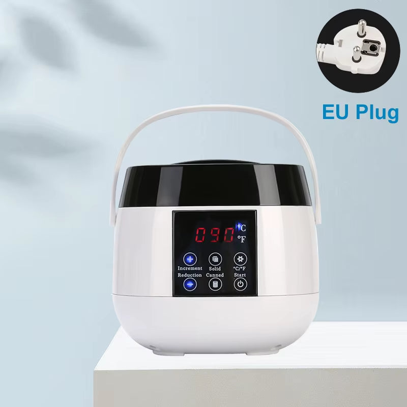 Depilatory Hair Removal Machine - Wax Melter Epilator Kit with Paraffin Heater Wax Beans Beads for Smooth Skin at Home Use
