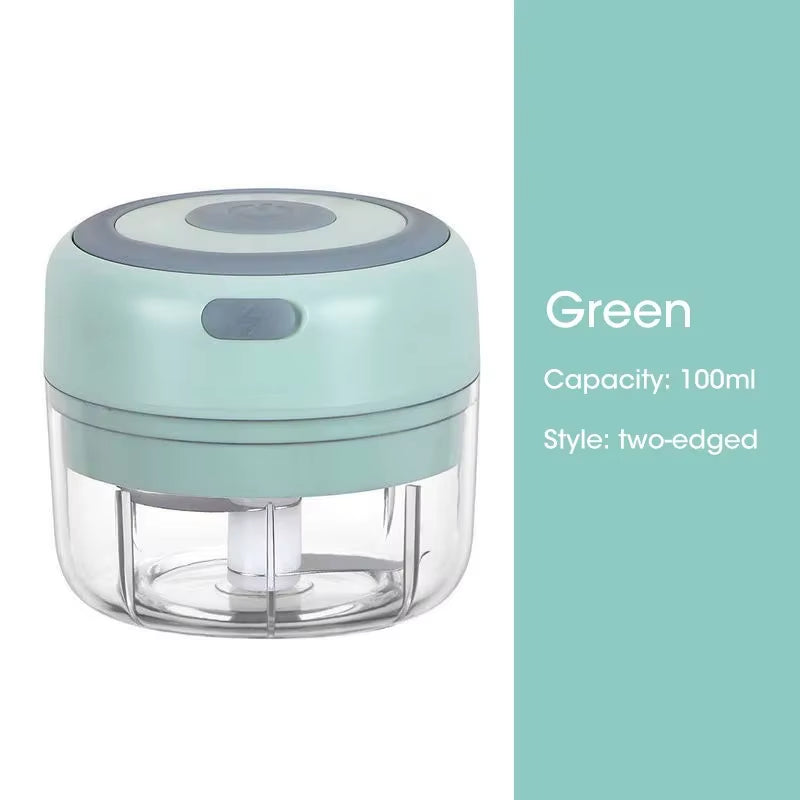 Mini Wireless Electric Garlic Crusher 100Ml/250Ml Portable Chopper USB Charging Ginger Chili Vegetable Masher Machine Kitchen