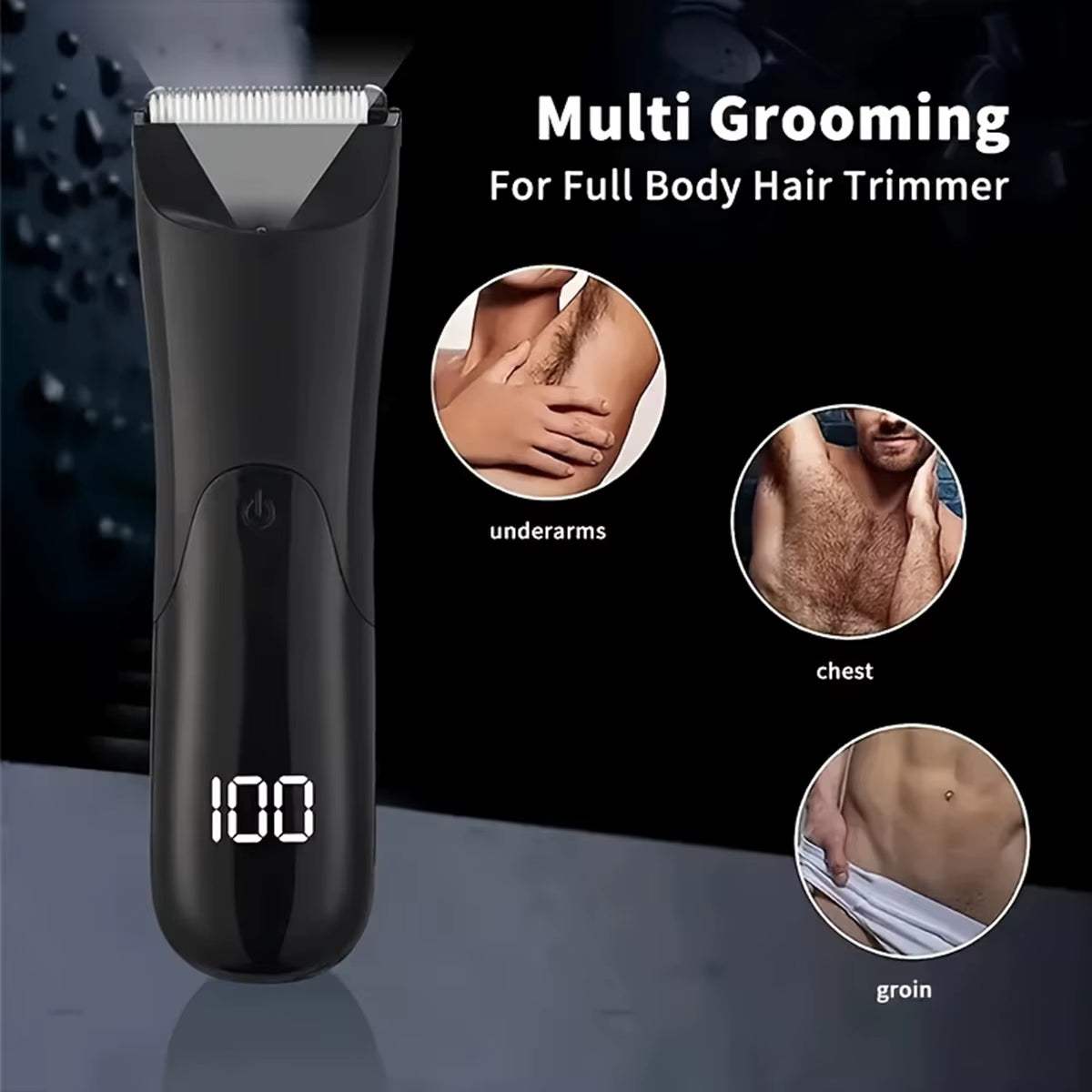Man Body Hair Trimmer Epilator Groin Trimer for Man Beard Shaver Chest Hair Epilator Armpit Hair Shaver Arms Legs Hair Razors