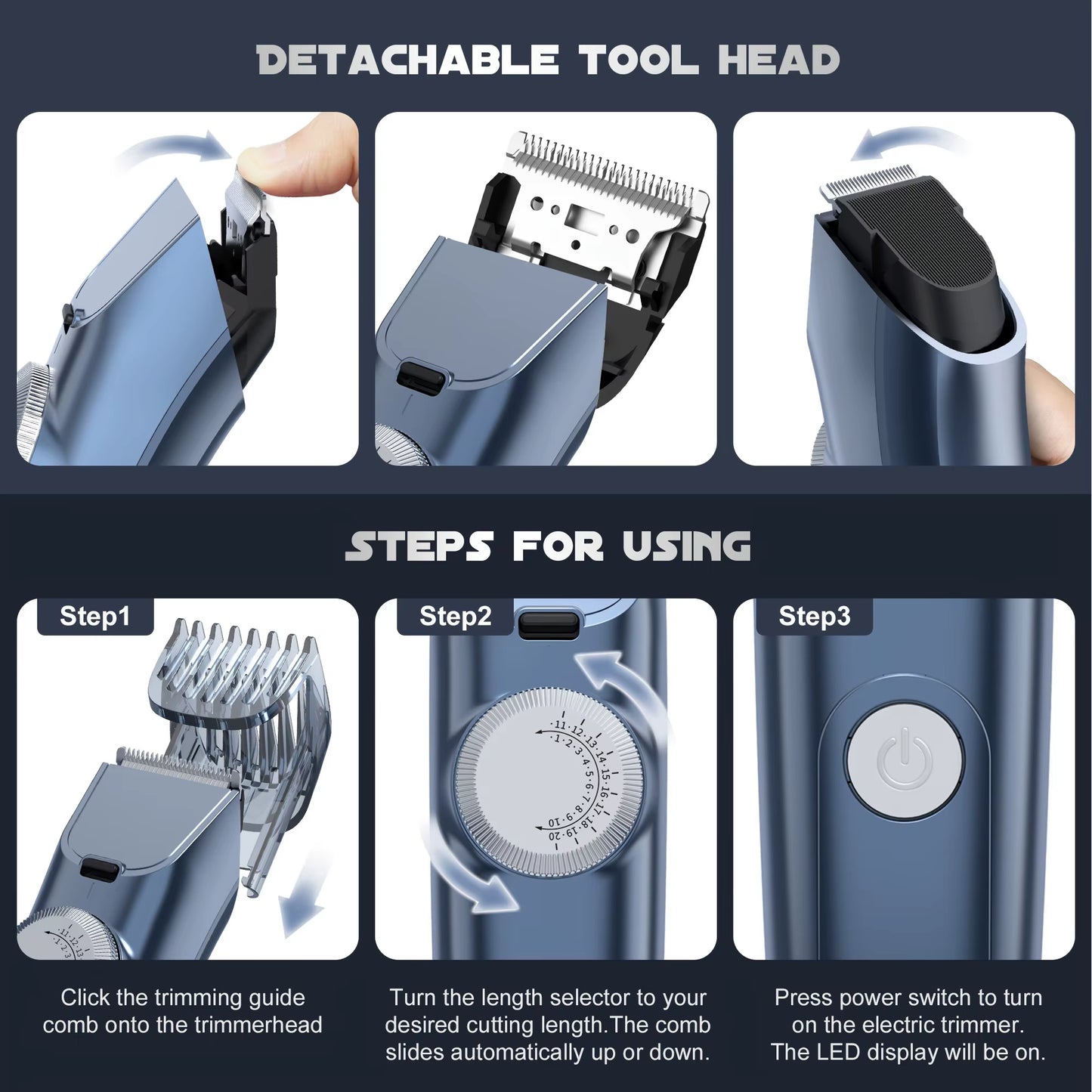 Hair Clippers Trimmer for Men Hair Beard Body Arm Professional Electric Outline Edgers Shaver