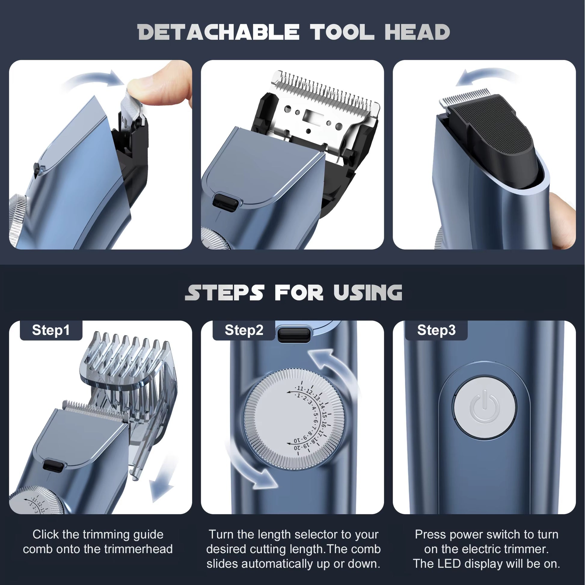 Hair Clippers Trimmer for Men Hair Beard Body Arm Professional Electric Outline Edgers Shaver