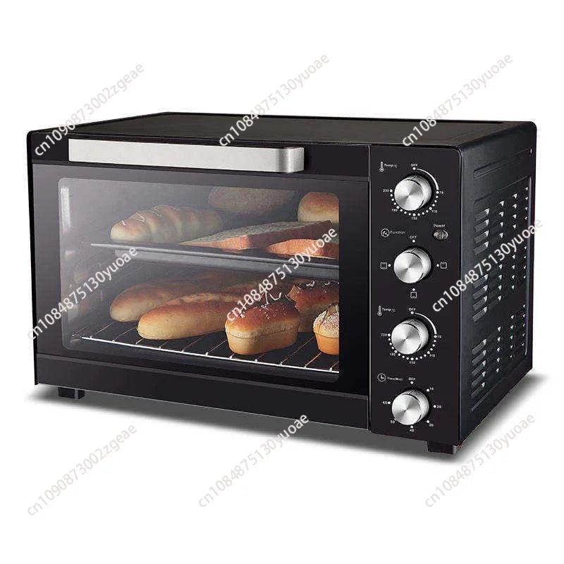 Luxury Stainless Steel 2400w Power Electric Oven Large Capacity Toasters Pizza Ovens Multifunction 45L Electric Oven