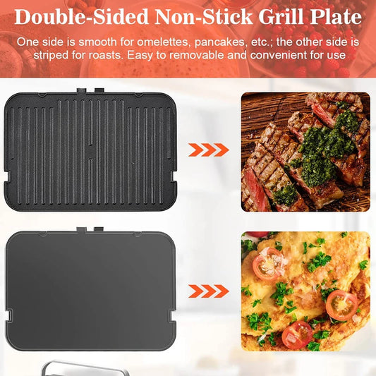 Steak Sandwich Machine Household Oven Bread Maker Barbecue Plate Double-Sided Electric Baking Pan Contact Grill