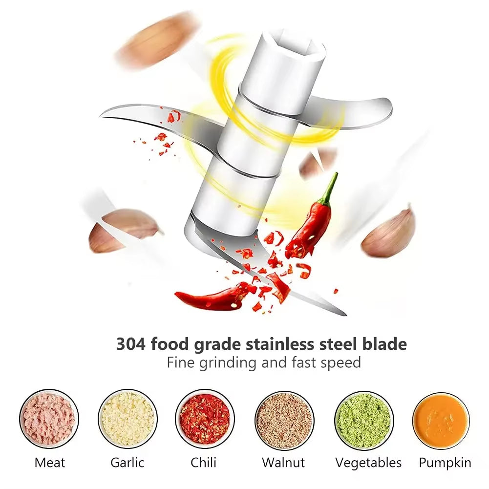 Mini Wireless Electric Garlic Crusher 100Ml/250Ml Portable Chopper USB Charging Ginger Chili Vegetable Masher Machine Kitchen
