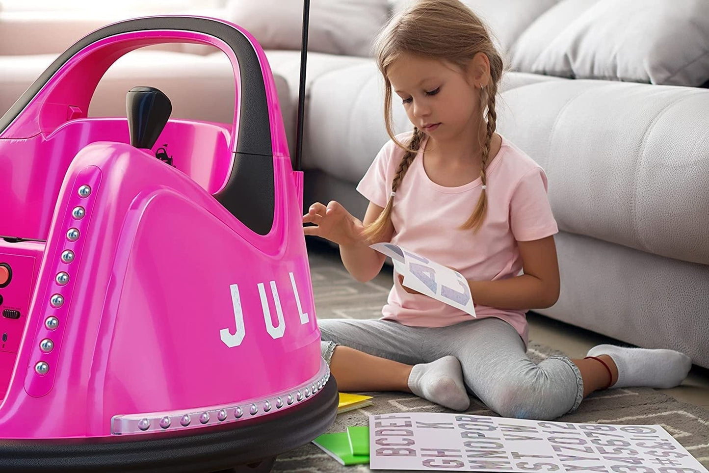 Bumper Buddy Ride on Electric Bumper Car for Kids & Toddlers, 12V 2-Speed, Ag...