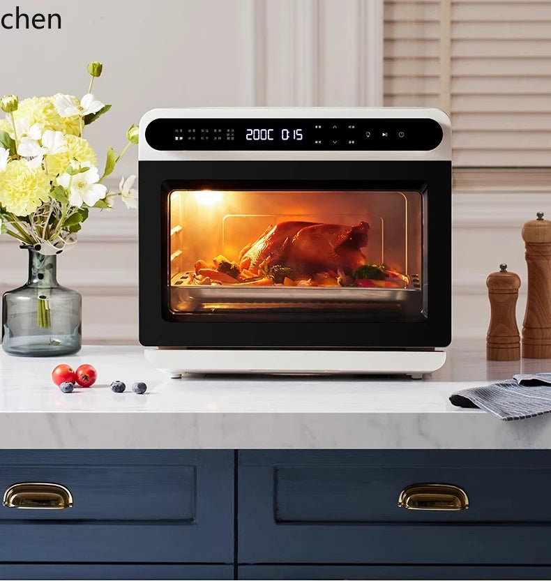 ZML steam oven baking electric oven household desktop steaming, baking and frying machine air fryer