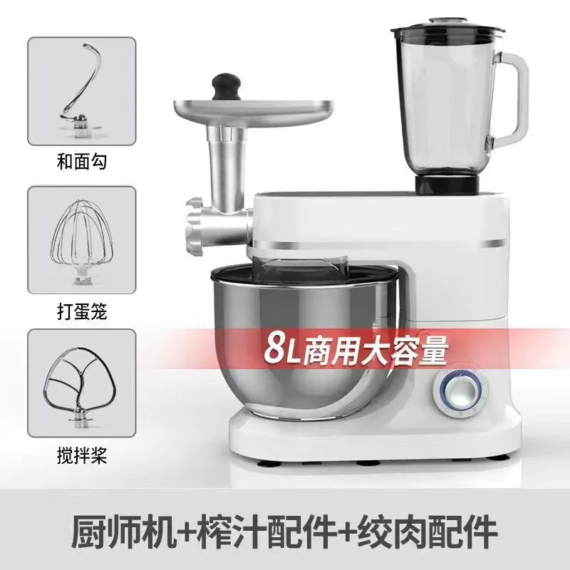 10L Multifunctional 3-in-1 Cooking Machine Household Appliances Kitchen Food Cake Bread Dough Vertical Mixer