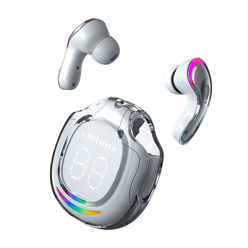 New Version 5.3 Screen Digital Display Wireless Headphones Exercise Cycling Headphones High-Quality Call Headphones