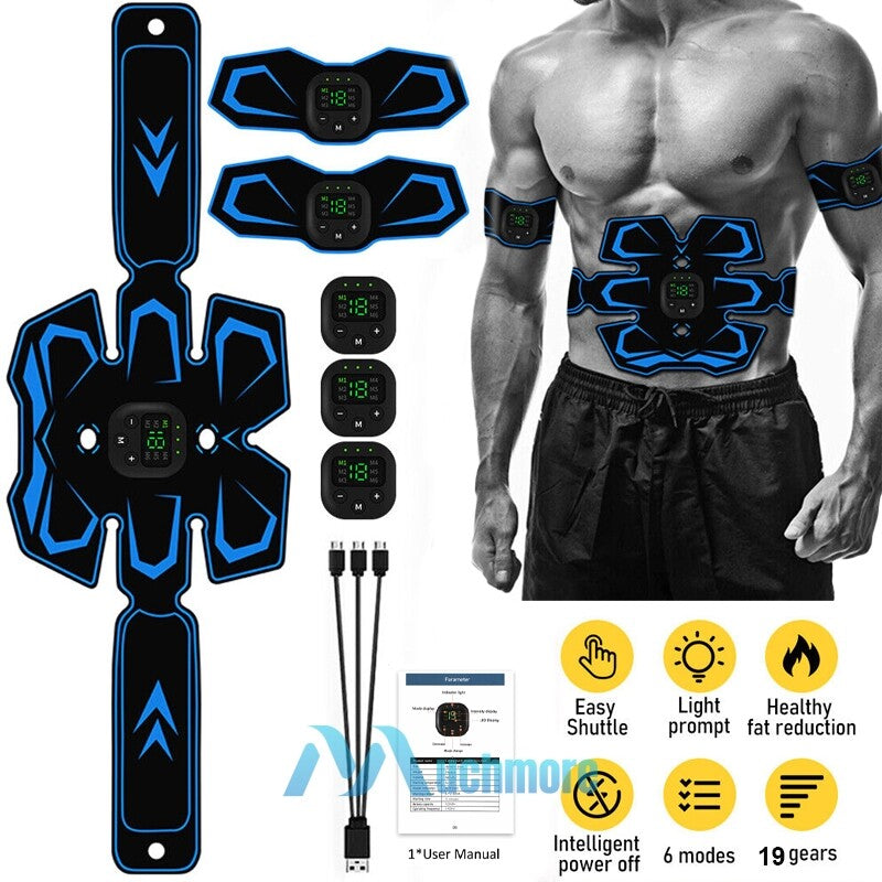 EMS Abdominal Muscle Core Toning Trainer ABS Electric Stimulator Fitness Belt