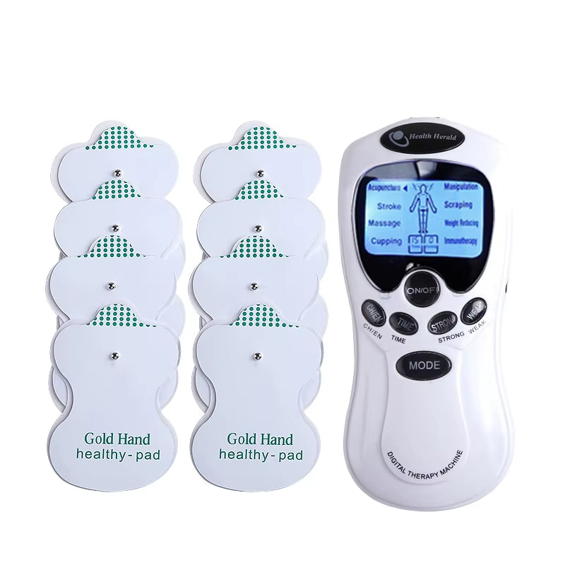 Electric Therapy Massageador Machine 8 Electrode Health Care Body Slimming Sculptor Massager Tens Acupuncture Apparatus