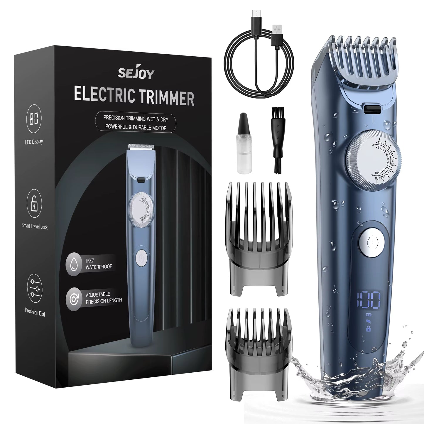 Hair Clippers Trimmer for Men Hair Beard Body Arm Professional Electric Outline Edgers Shaver