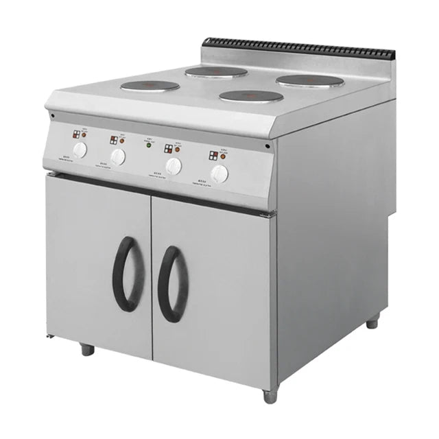 Portable Stainless Steel Electric Hot Plate Cooker 4 Square Burner Kitchen Equipment for Household Appliance Outdoor Cook Beef