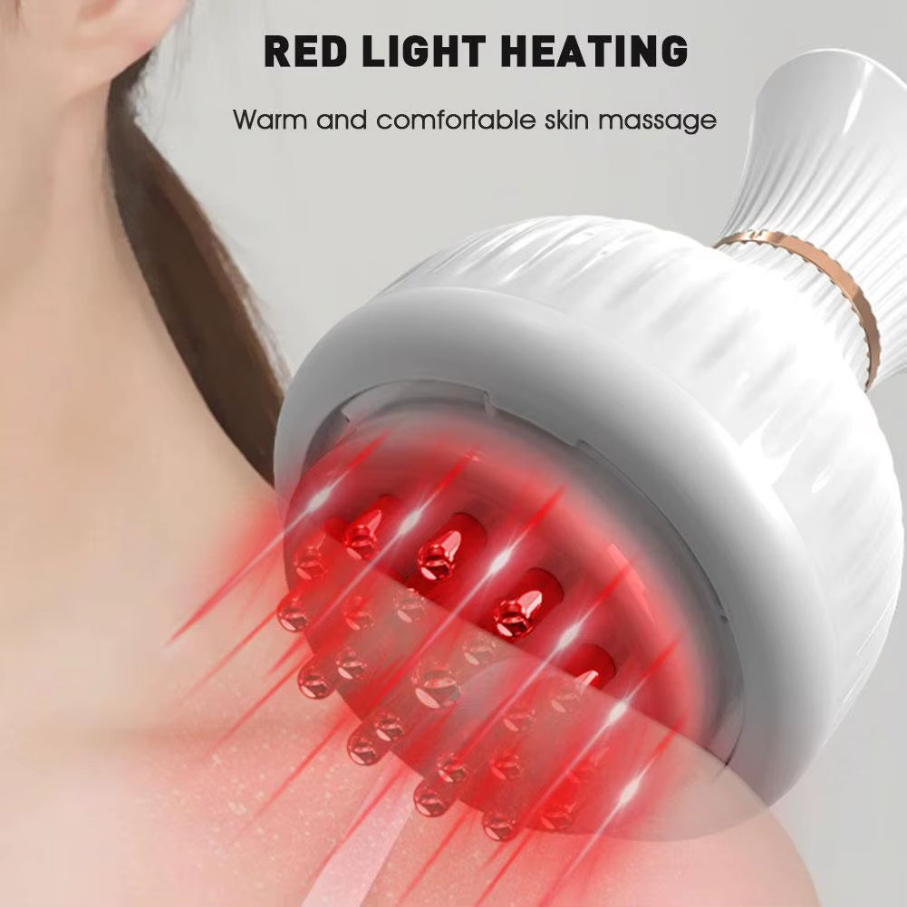 Electric Meridian Brush Body Massager Slimming Tool Microcurrent Hot Scraping Fat Burning Massage Equipment Health Care Tool