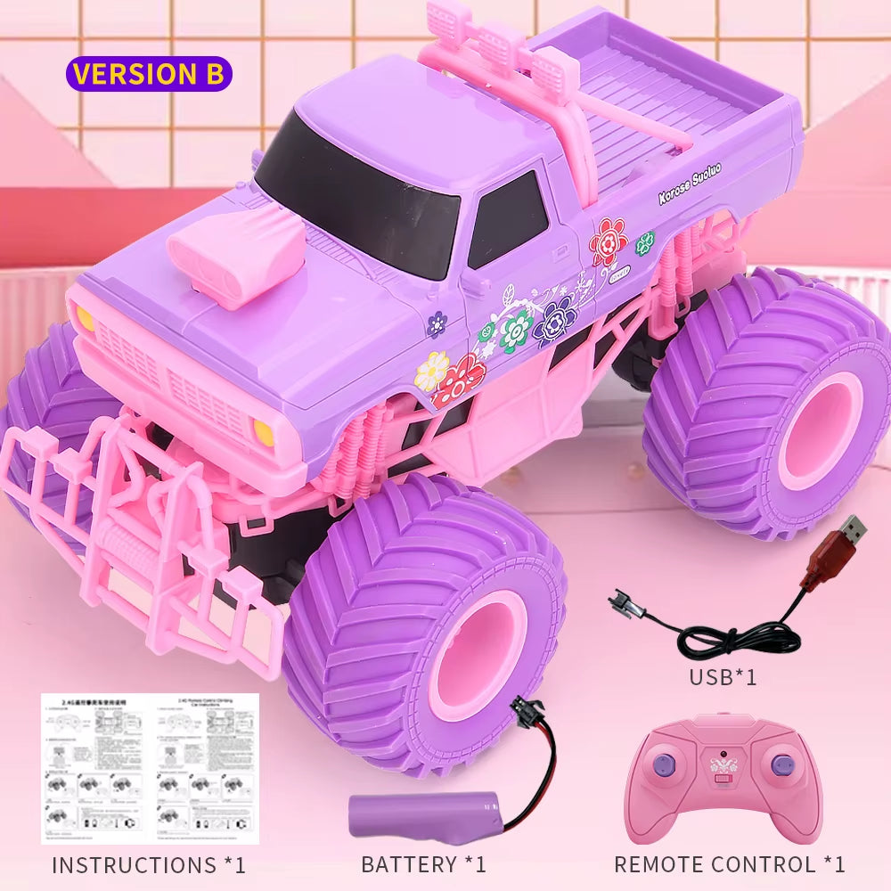 JJRC Q157 Pink Girl Toy RC Climbing Car 2.4G off Road Vehicle Party Gift Remote Control Car Girl Christmas Toys