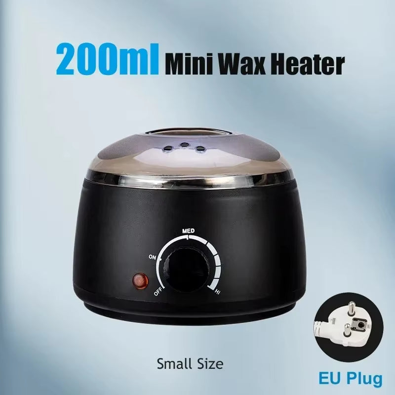 Wax Heater Warmer Machine for Hair Removal Depilation Wax Dipping Epilator Paraffin Pot and Wood Sticks Kit