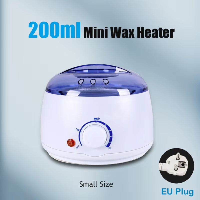 Depilatory Hair Removal Machine - Wax Melter Epilator Kit with Paraffin Heater Wax Beans Beads for Smooth Skin at Home Use