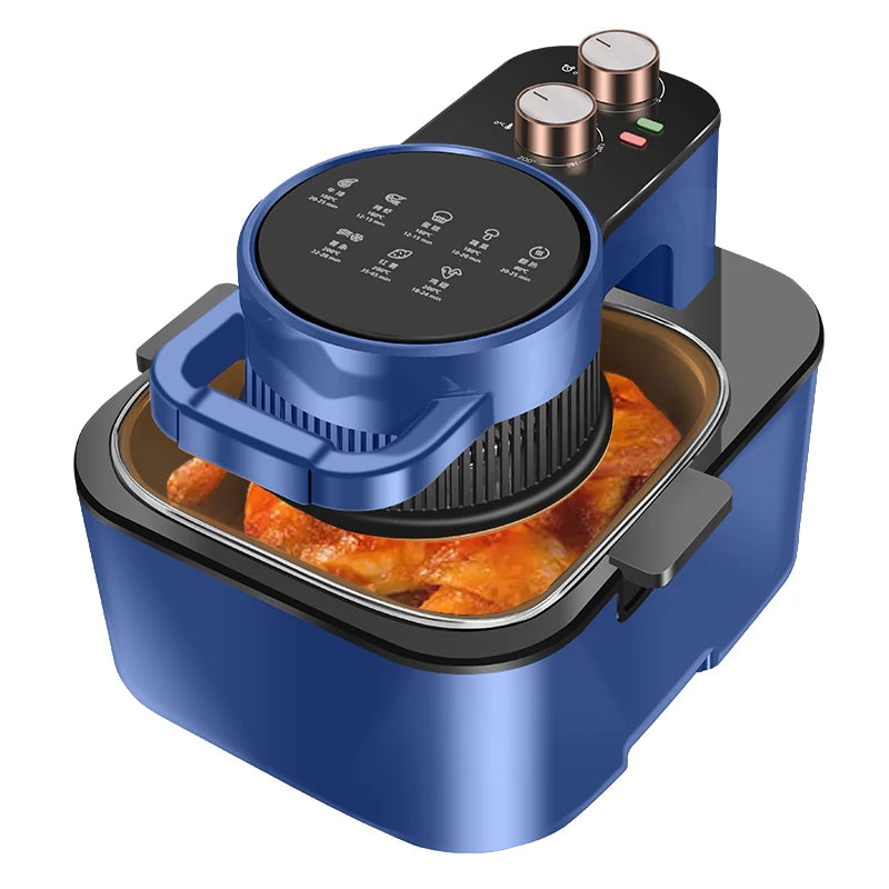 Kitchen appliances use a fast-cycling oil-free non-stick cooking deep air fryer
