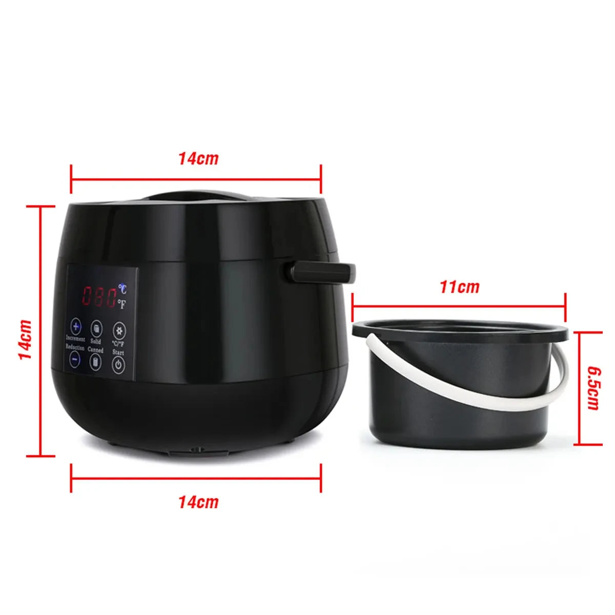 Wax Heater Warmer Hair Removal Wax Machine SPA Body Epilator Paraffin Wax Pot Smart LCD Temperature Display