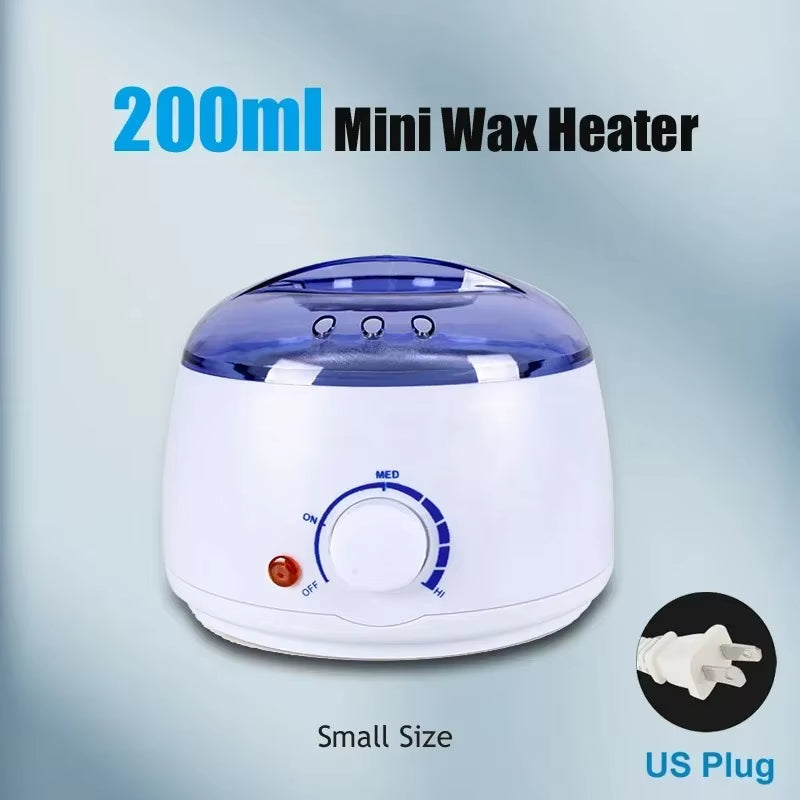 Wax Heater Warmer Machine for Hair Removal Depilation Wax Dipping Epilator Paraffin Pot and Wood Sticks Kit