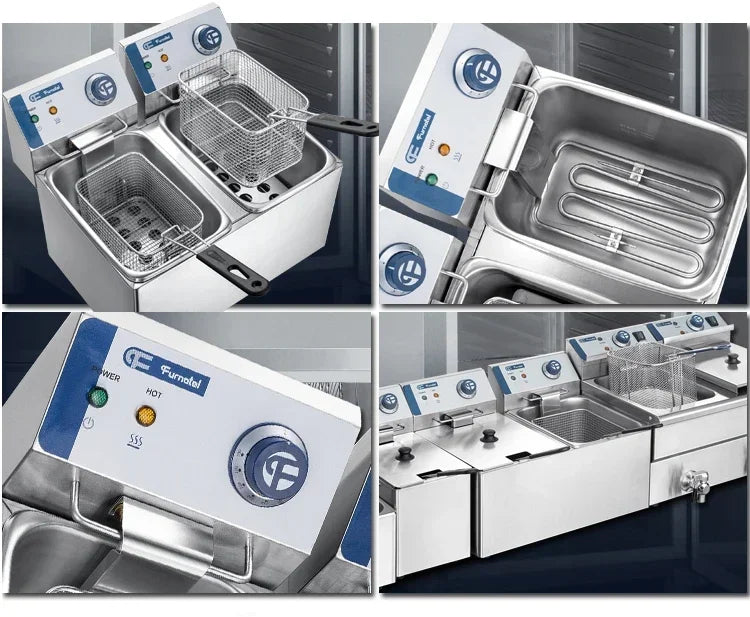 YYHC-Commercial 8 Liter Deep Fryer 8L Chicken Chips Fryer Tabletop Electric Fryer