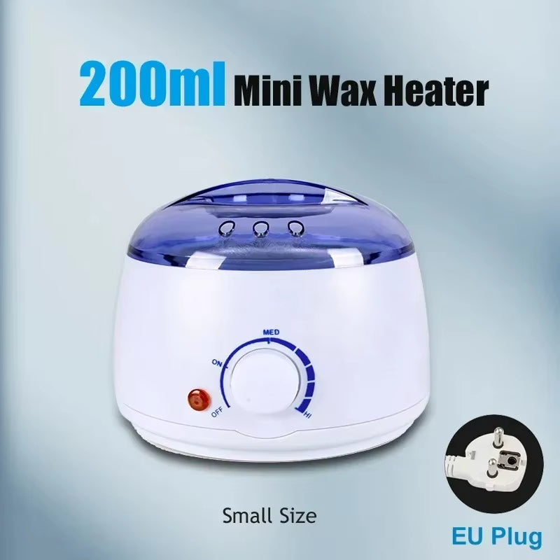 Wax Heater Warmer Machine for Hair Removal Depilation Wax Dipping Epilator Paraffin Pot and Wood Sticks Kit