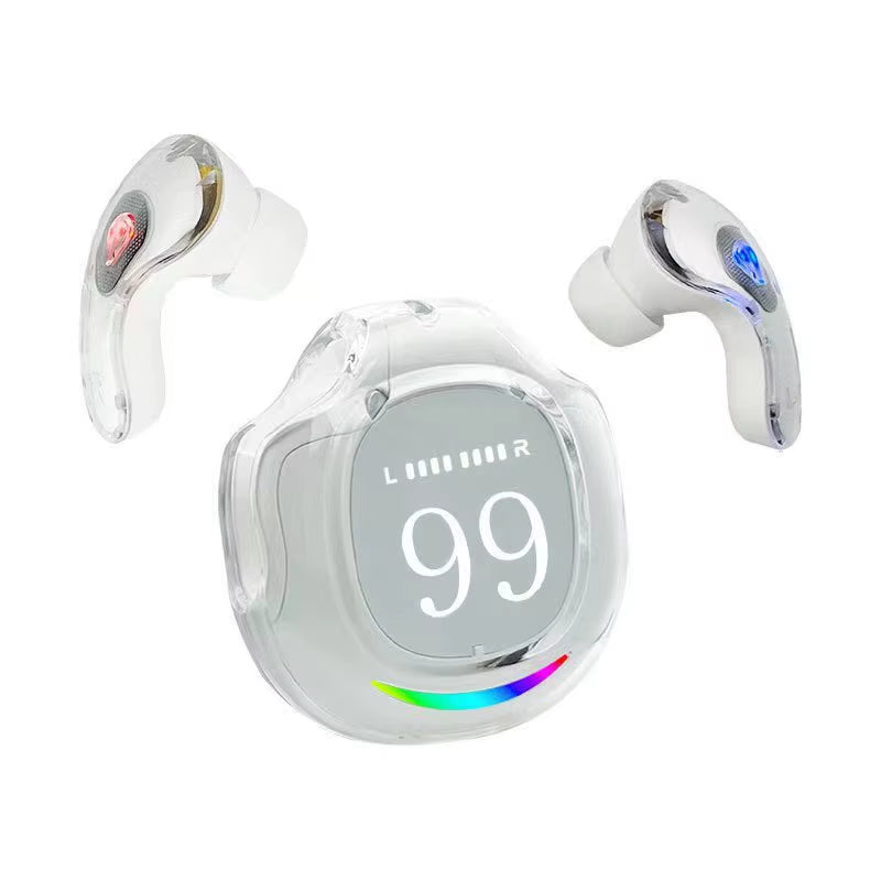 New Version 5.3 Screen Digital Display Wireless Headphones Exercise Cycling Headphones High-Quality Call Headphones