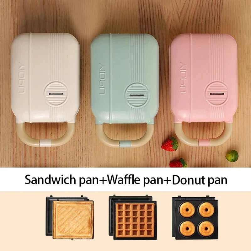 Electric Sandwich Maker Toaster Making Machine Breakfast Sandwiches Waffles Taiyaki Takoyaki Donuts Baking Pan Oven Molds