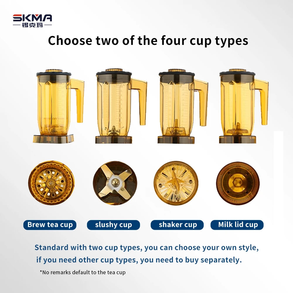 Commercial Electric Ice Blender Smoothie Fruit Juicer Blender Machine Juice Mixer Drink Blender With Intelligent Panel