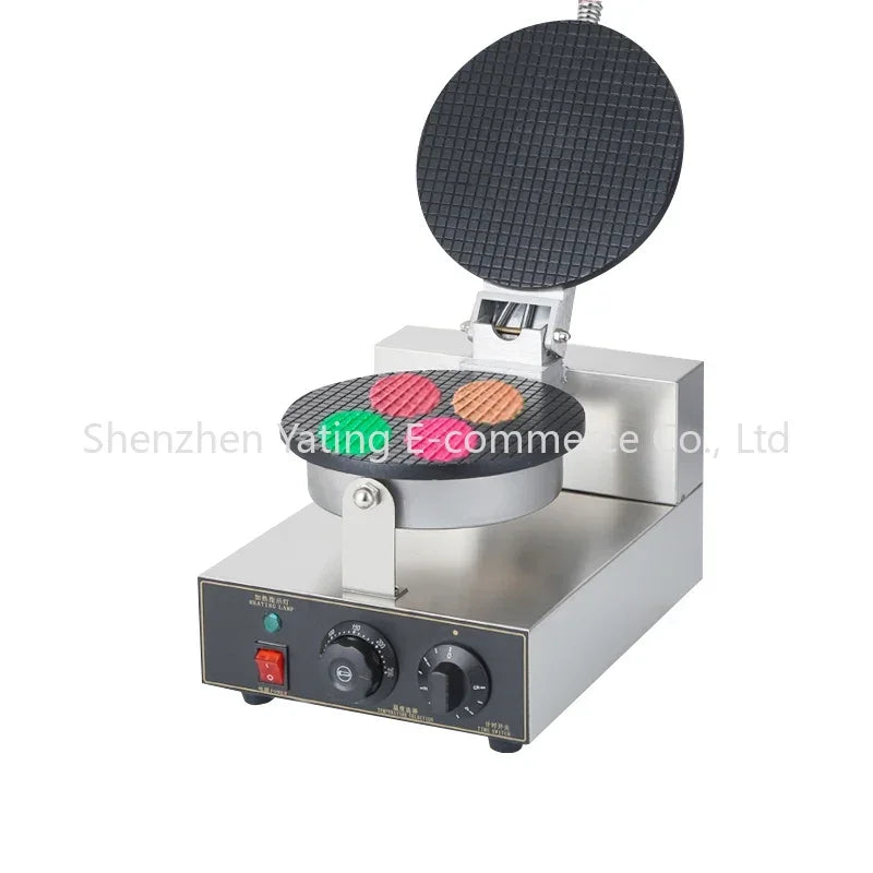 1PC Electric Egg Roll Machine DIY Egg Roll Bread Maker Crispy Omelet Mold 1200W Commercial Waffle Pancake Machinery Pie Fry