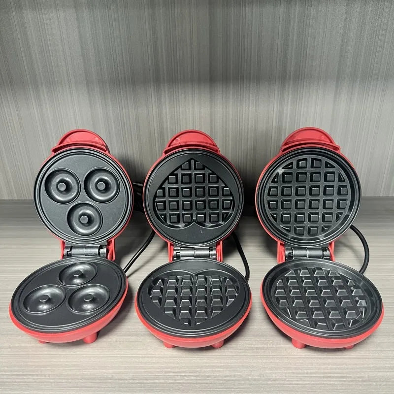 Electric Mini Waffles Maker Machine Kitchen Cooking Appliance for Kids Breakfast Dessert Pot Small Fried Eggs Wafel Maker
