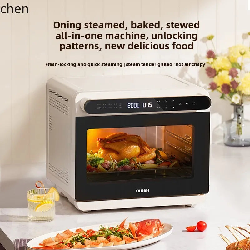 ZML steam oven baking electric oven household desktop steaming, baking and frying machine air fryer