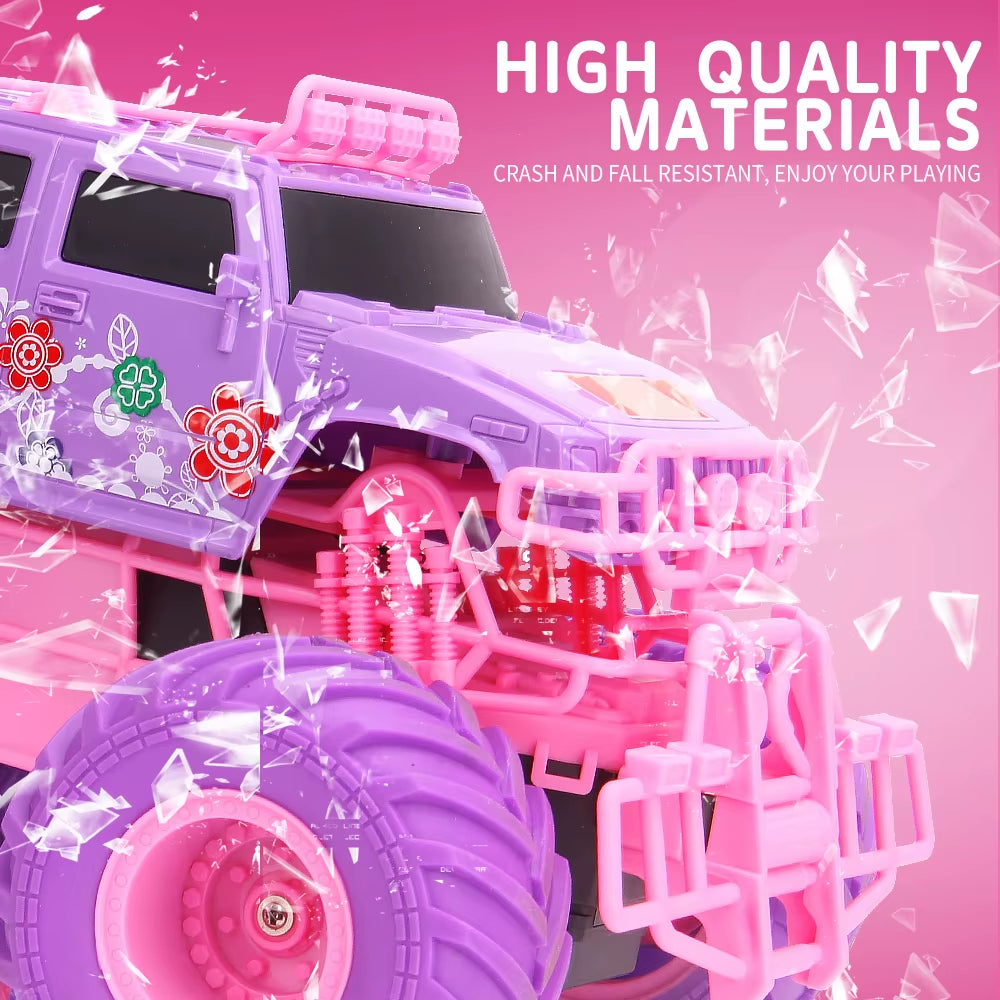 JJRC Q157 Pink Girl Toy RC Climbing Car 2.4G off Road Vehicle Party Gift Remote Control Car Girl Christmas Toys