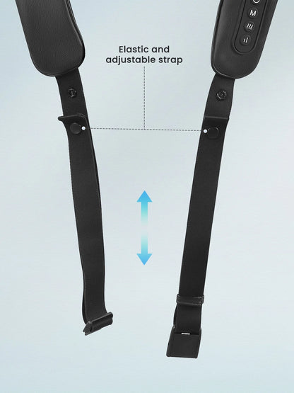 Black Shiatsu Neck Back Kneading Massage, Deep Tissue Relief, Portable and Lightweight