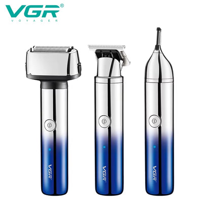 Grooming Kit Electric Shaver for Men Rechargeable Face Electric Razor Bald Body Eyebrow Beard Hair Trimmer Shaving