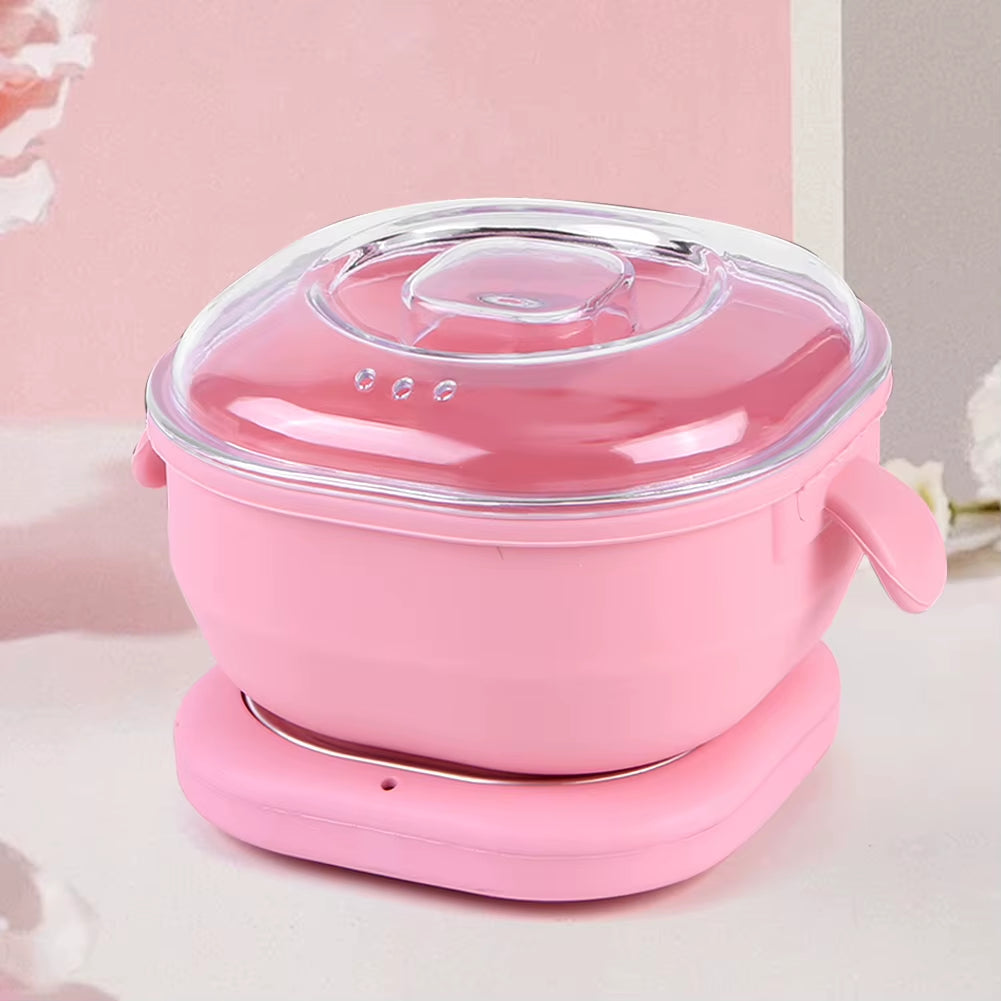 Silicone Wax Warmer Foldable Wax Heater 100W Electric Hot Wax Warmer Machine 400Ml Hair Removal Wax Machine for Hair Removal